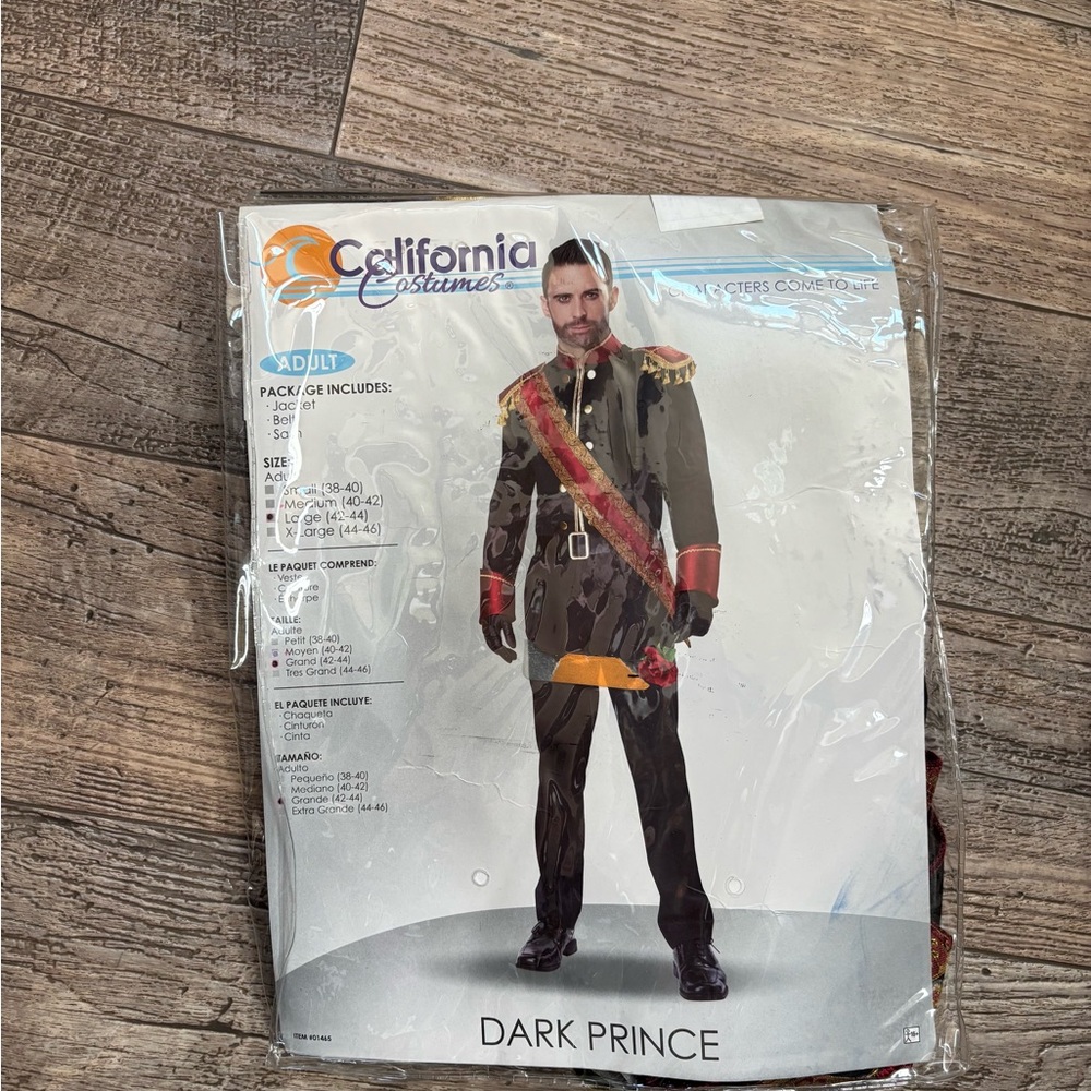 California Costumes Dark Prince Costume - Black and Red